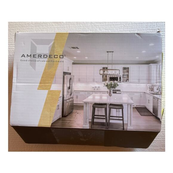 9 Pack of Amerdeco Oil Rubbed Bronze Cabinet Pulls with Screws - Picture 5 of 7